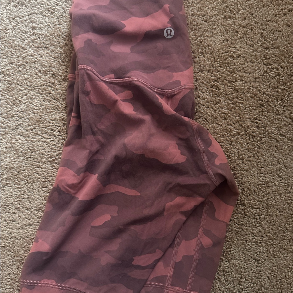 Lululemon Pink Camouflage Shorts - Picture 2 of 3